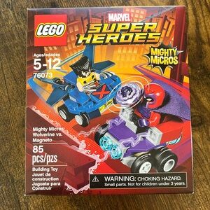 LEGO Marvel Super Heroes#76073: Mighty Micros: Wolverine vs. Magneto. NIB Sealed